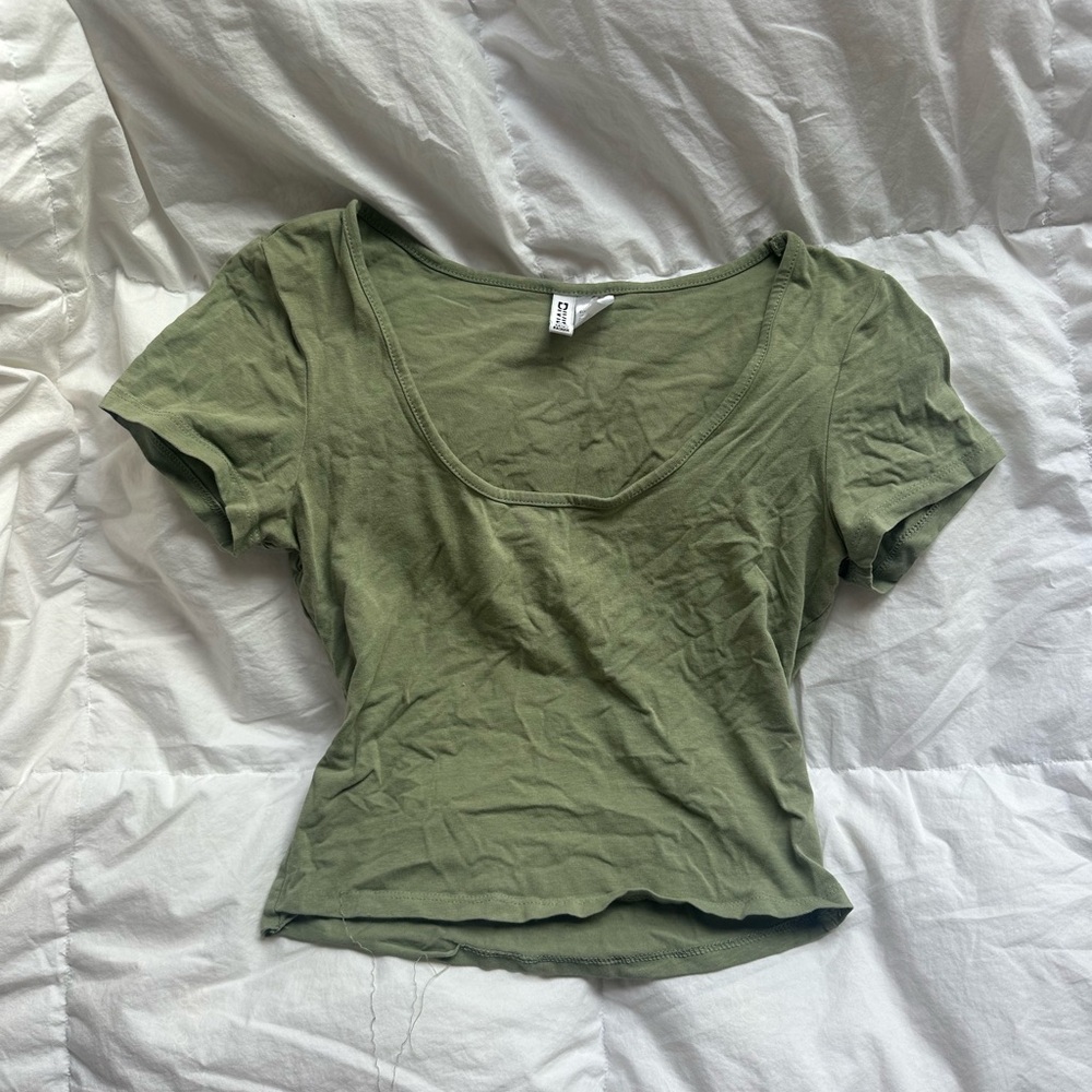 Olive Green Women's Top
